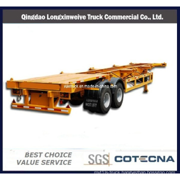 20" 2 Axles Skeletal Container Semi-Trailer